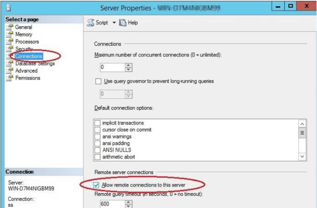 SQL Port Yönlendirme