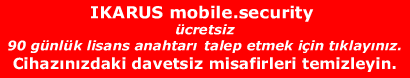 IKARUS mobile.security ücretsiz 90 gün lisans