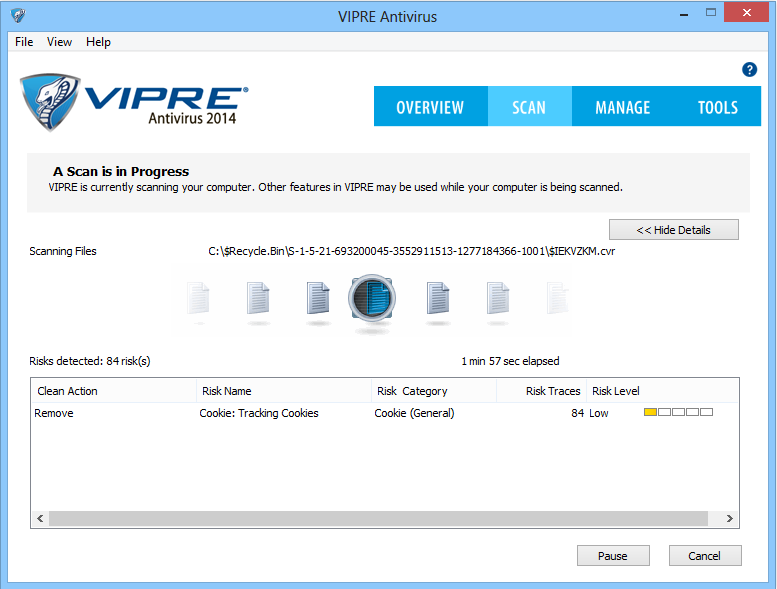 VIPRE Antivirus Taraması