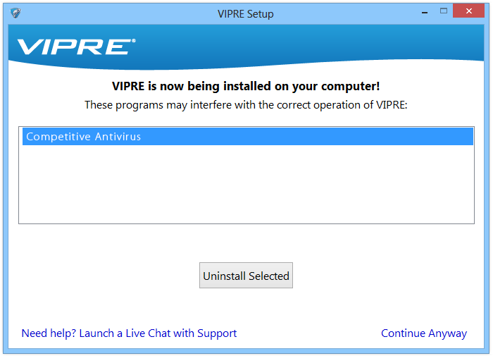 VIPRE® Kolay Kurulum™