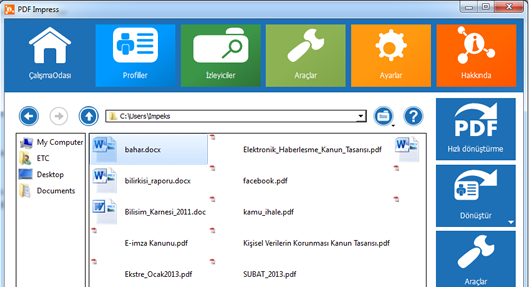 Pdf impress Genel Görünüm